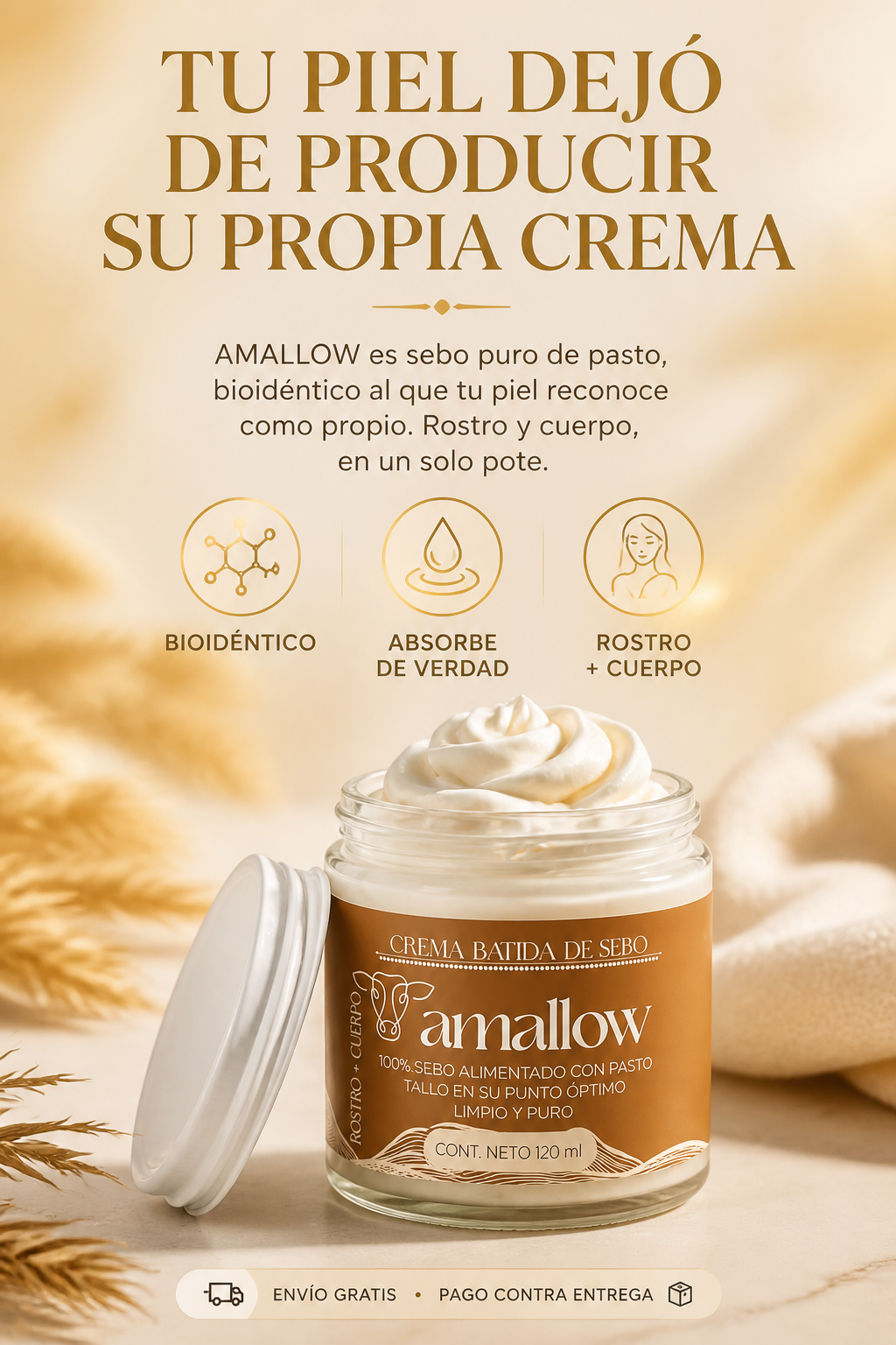 AMALLOW Crema Batida de Sebo