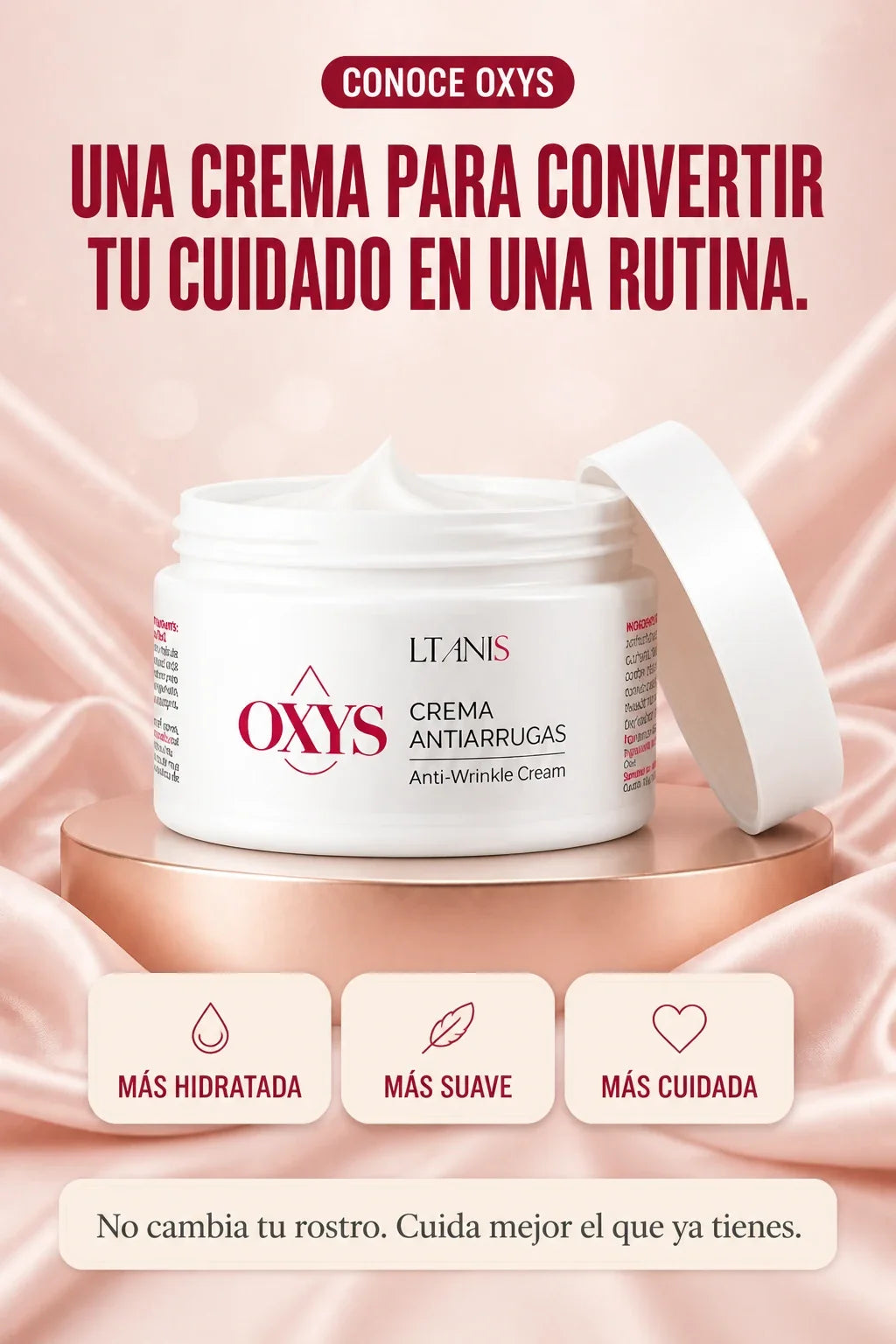 Conoce OXYS, crema facial para tu rutina diaria