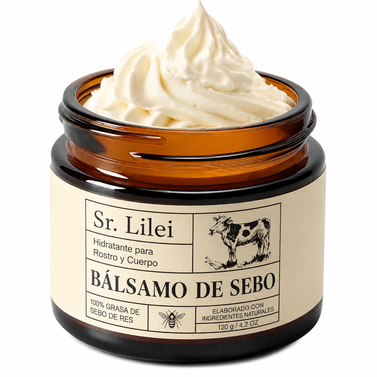 Bálsamo de Sebo Bioidéntico — Rostro y Cuerpo